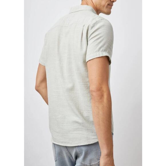 Rails Fairfax Shirt Button Down Short Sleeve Standard Fit Sage Green Size XL - Picture 2 of 10